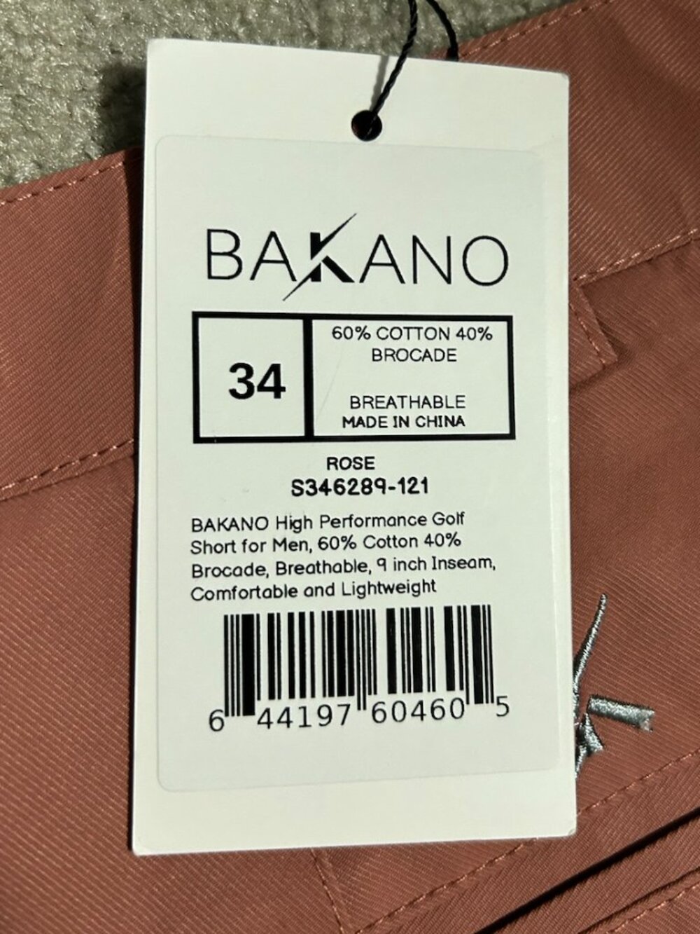 NWT BUNDLE OF 2 Bakano Men's High Performance Golf Shorts Size 34 (Actual 35) - Picture 8 of 15